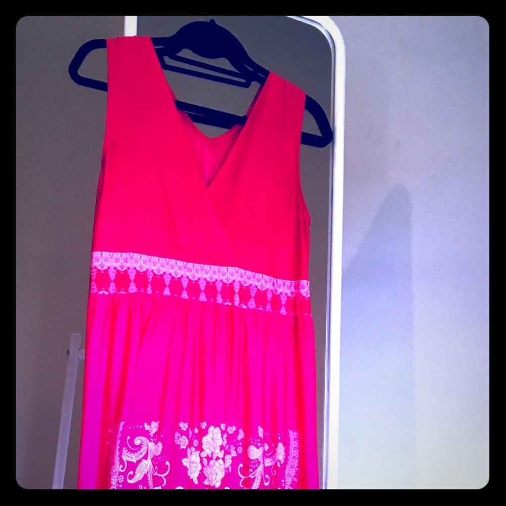 Pink long summer dress!